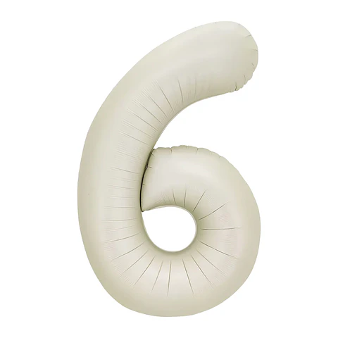 GLOBO NUMERO 6 DE 16 PULGADAS SEMPERTEX