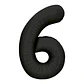 GLOBO NUMERO 6 DE 16 PULGADAS SEMPERTEX - Miniatura 5
