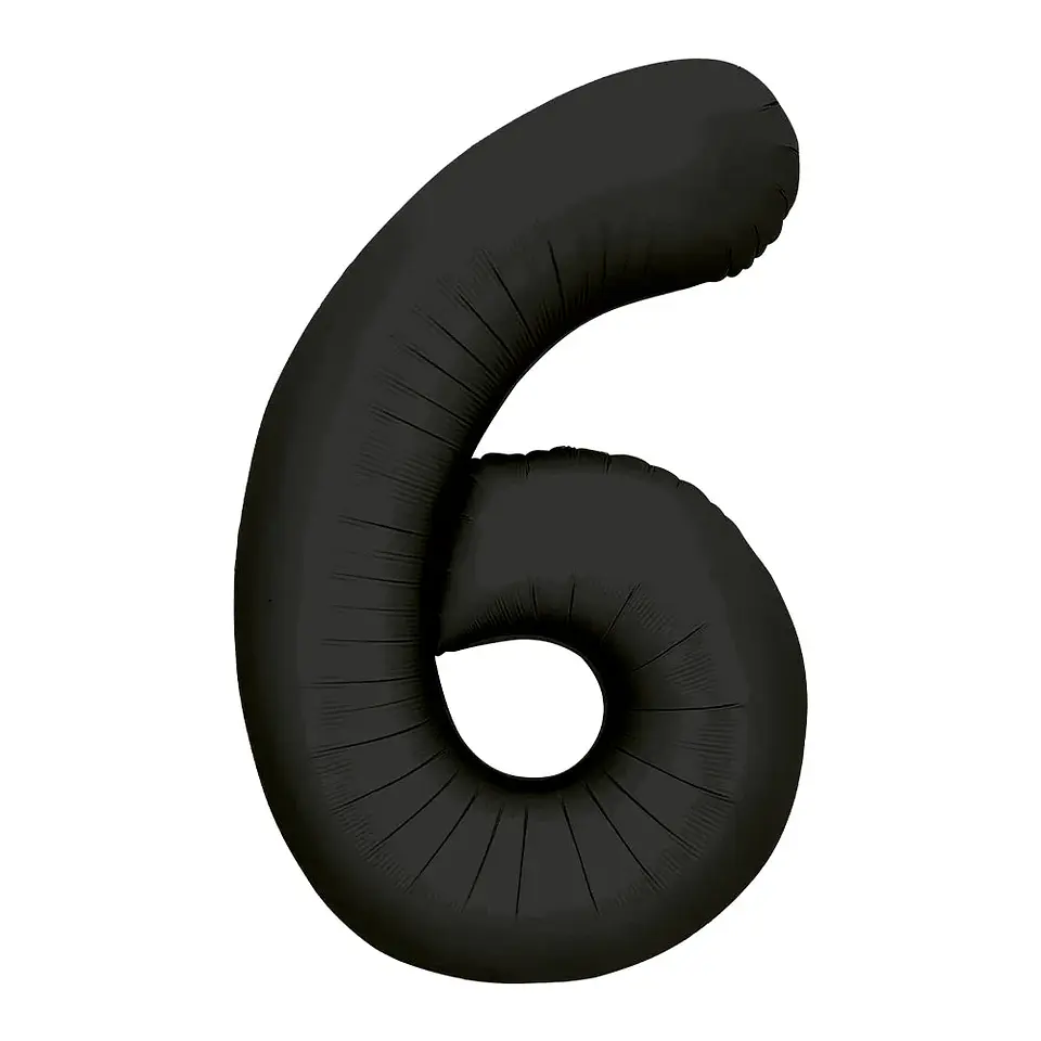 GLOBO NUMERO 6 DE 16 PULGADAS SEMPERTEX 5