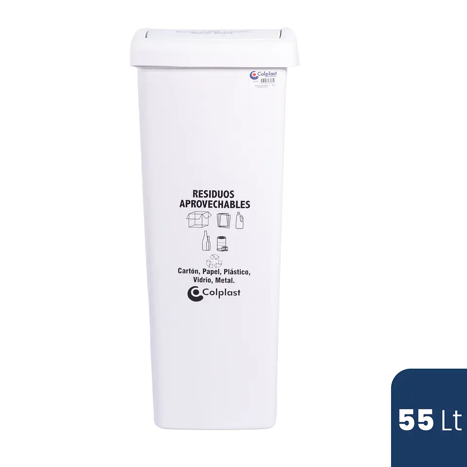 PAPELERA PLANA 55 LITROS  1