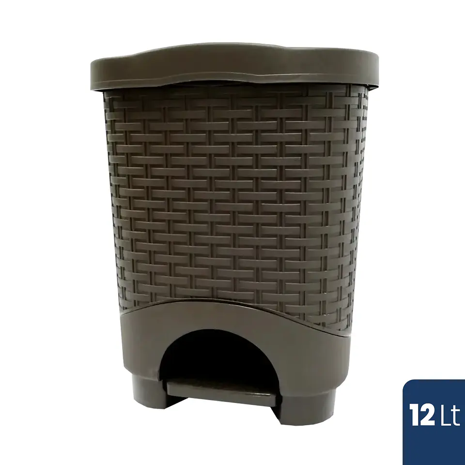 PAPELERA RATTAN PEDAL 12 LITROS 2