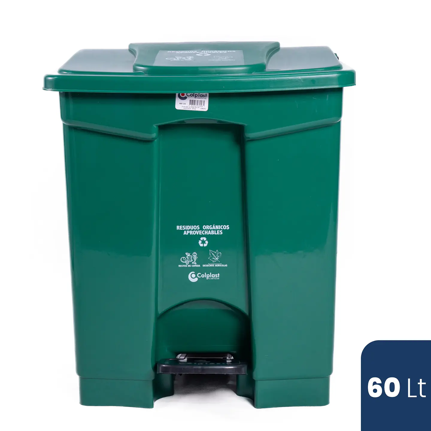 PAPELERA CUADRADA PEDAL 60 LITROS 7