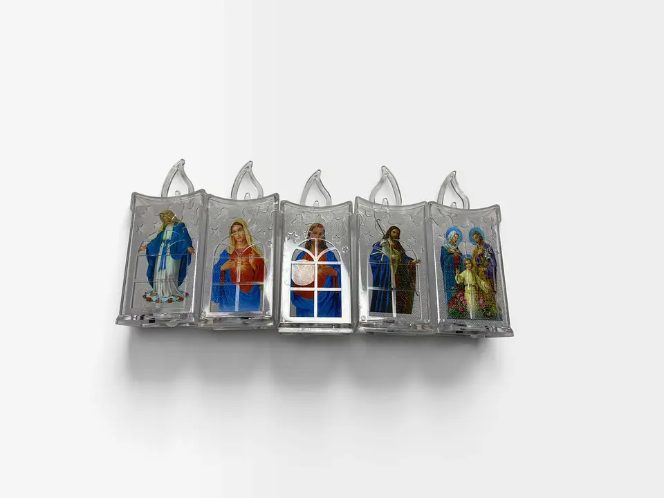 VELA CANDELABRO LUZ SANTOS RELIGIOSA 2