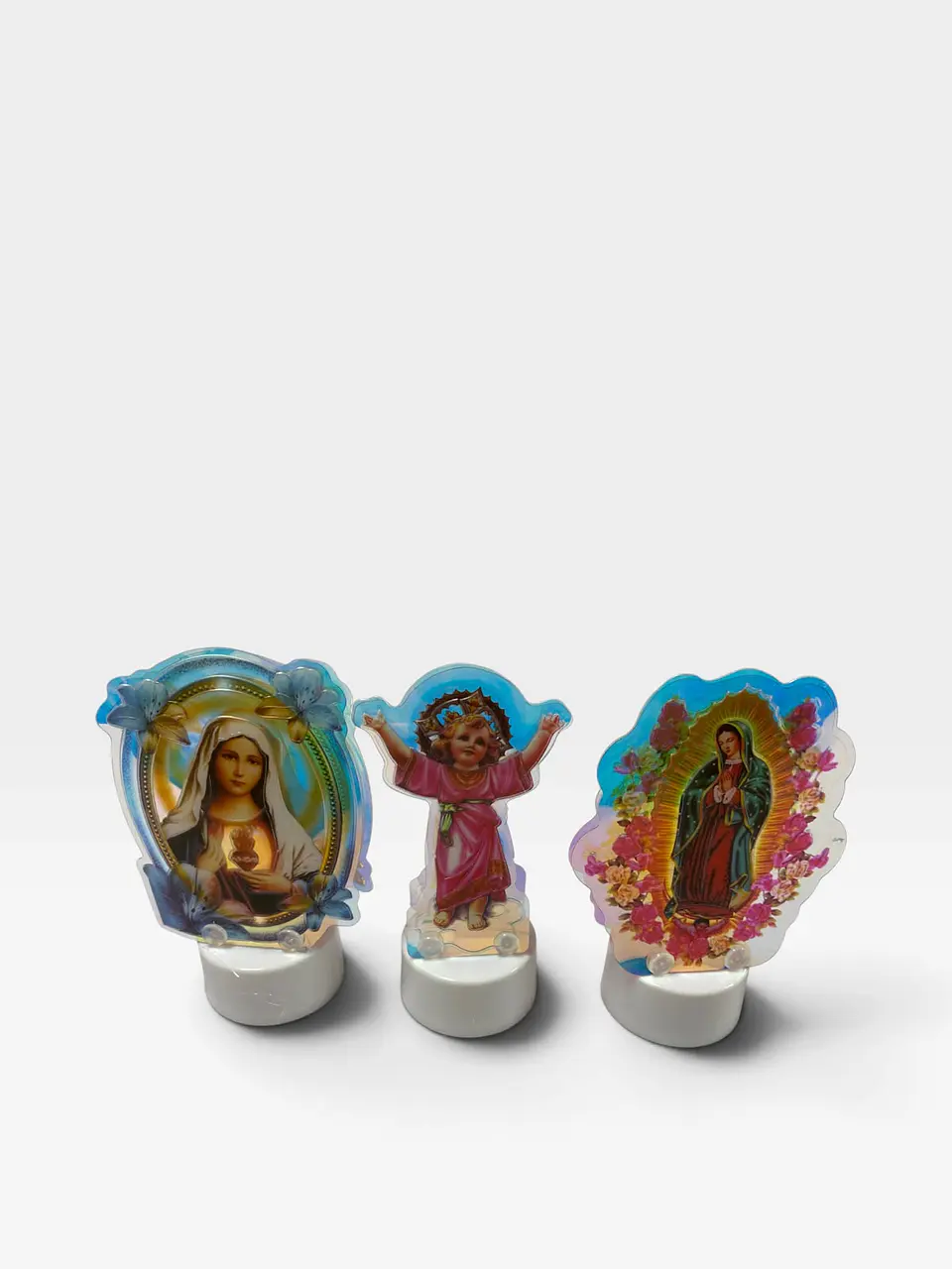 VELA CON LUZ SANTOS RELIGIOSA 3