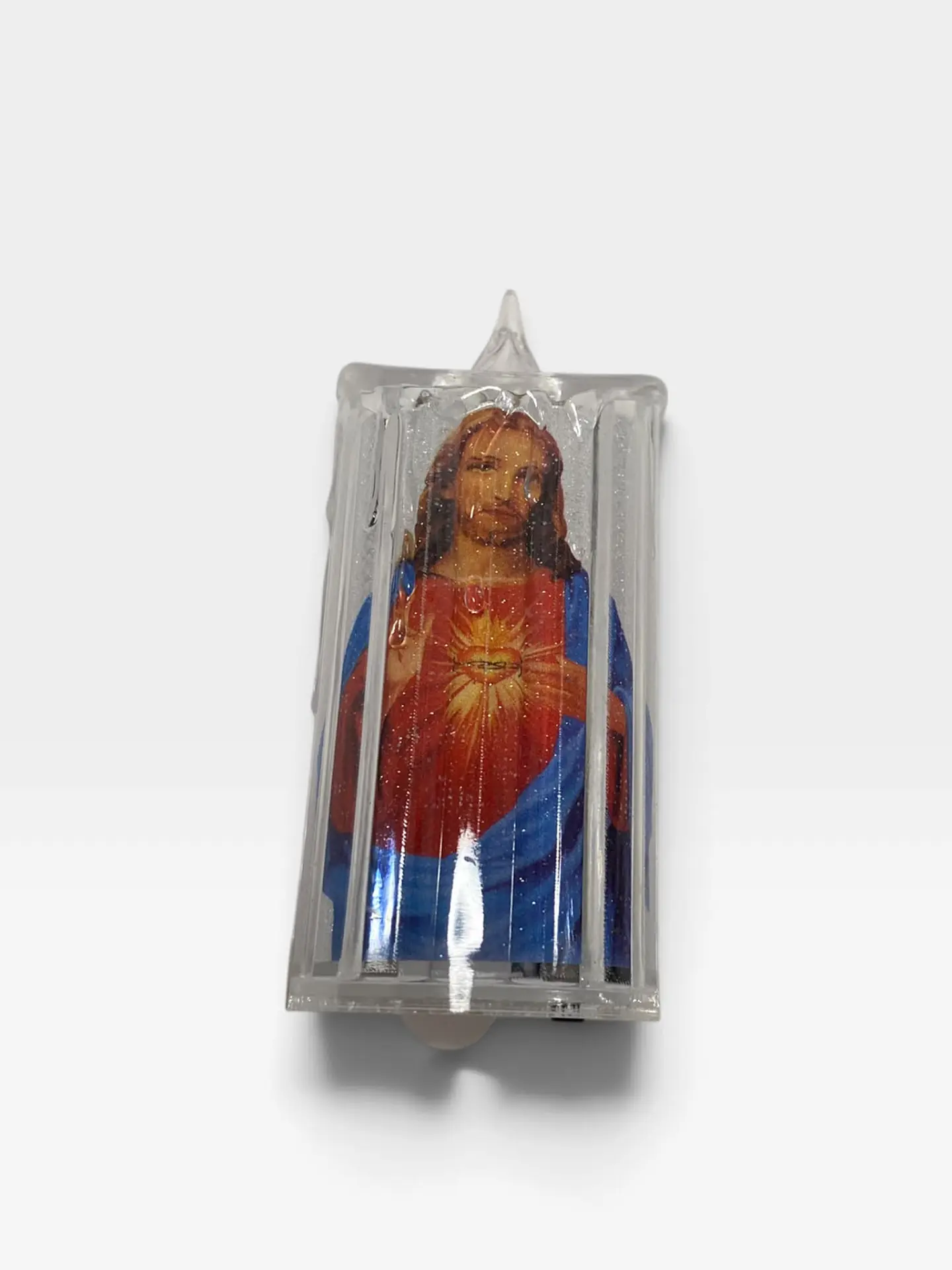 VELA CON LUZ FLAMELESS CANDLE SANTOS RELIGIOSA 5