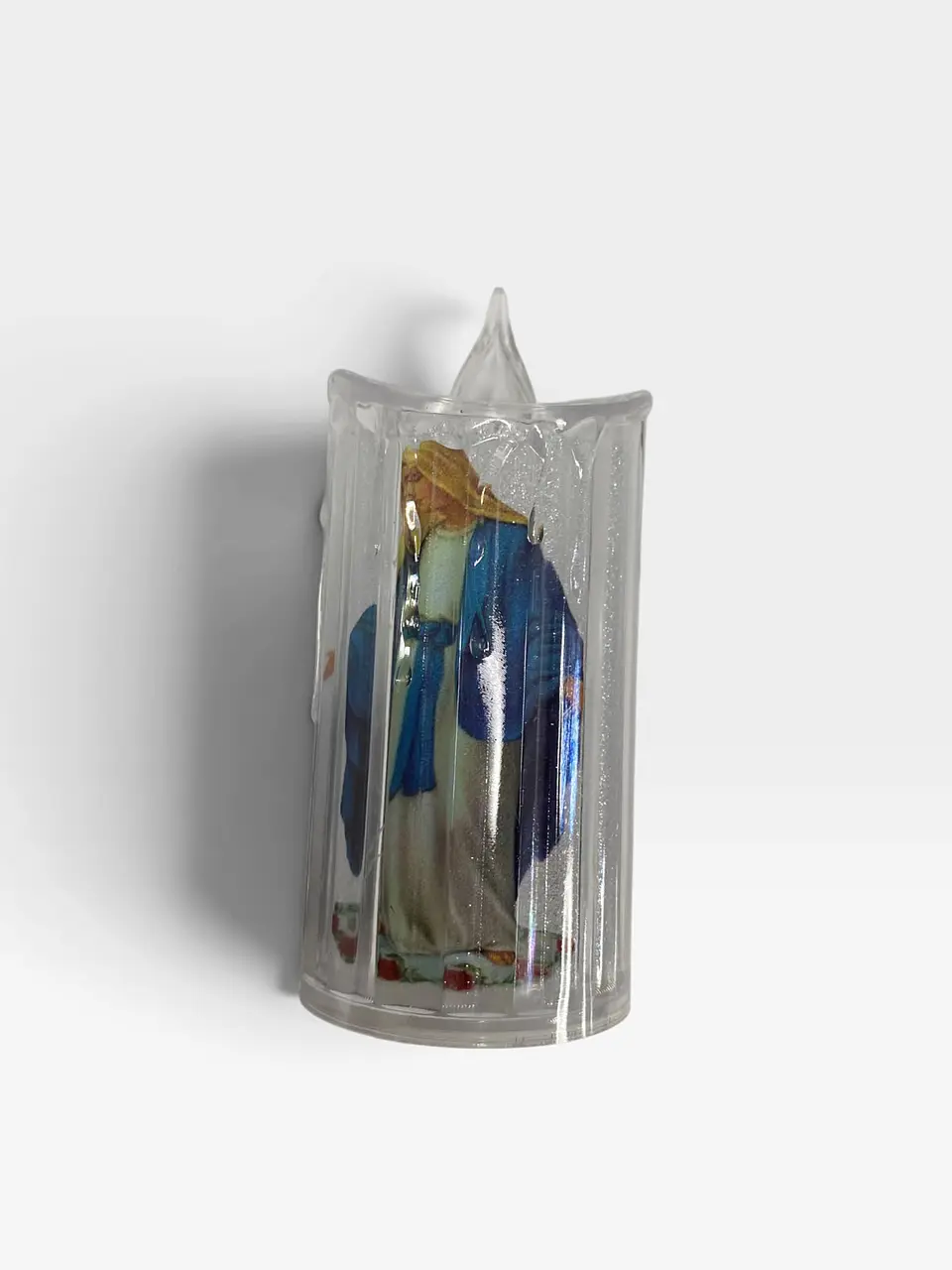 VELA CON LUZ FLAMELESS CANDLE SANTOS RELIGIOSA 6