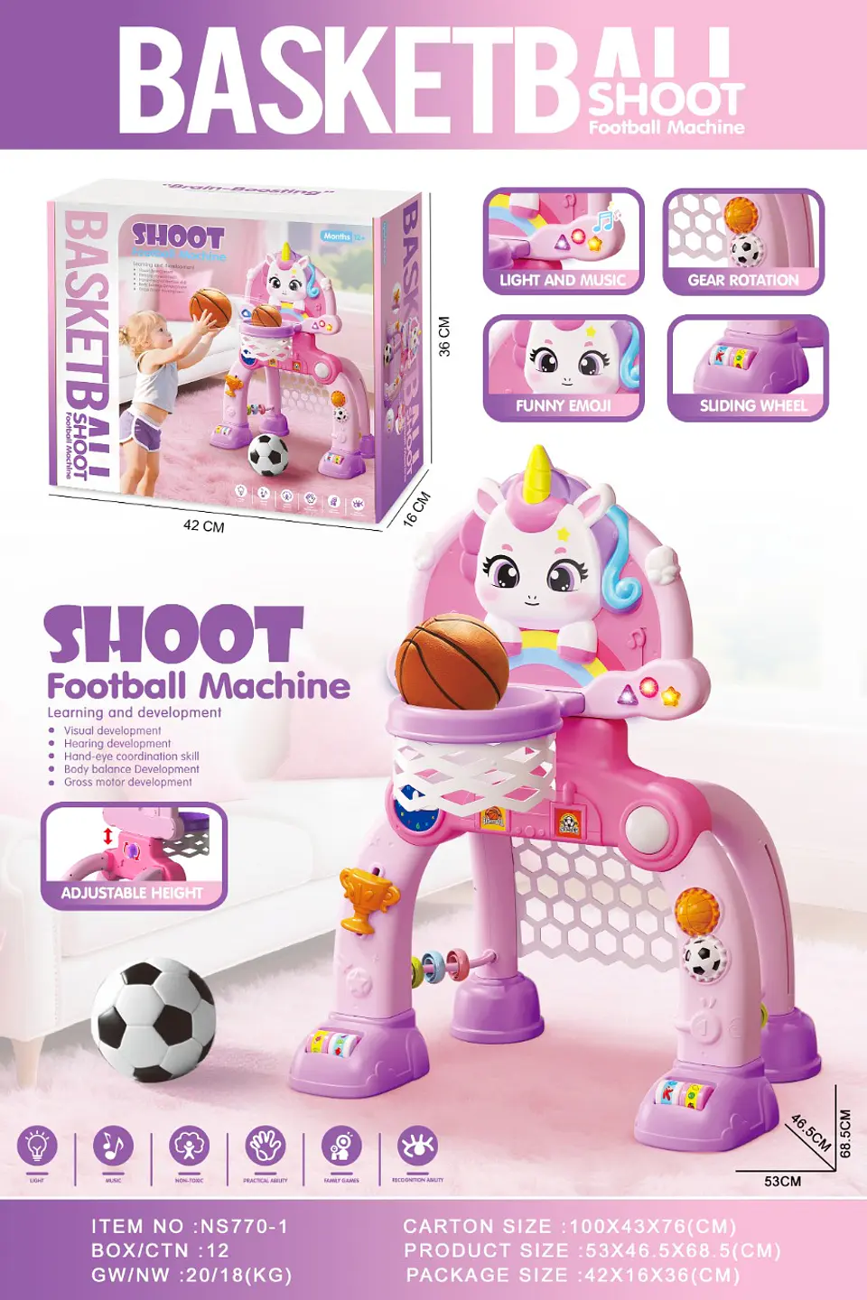 CANASTA DE BASKET DE UNICORNIO 1