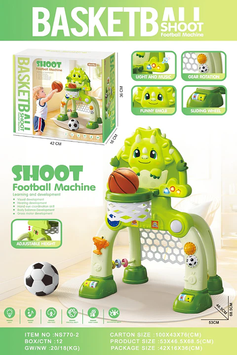 CANASTE DE BASKET DE DINOSAURIO