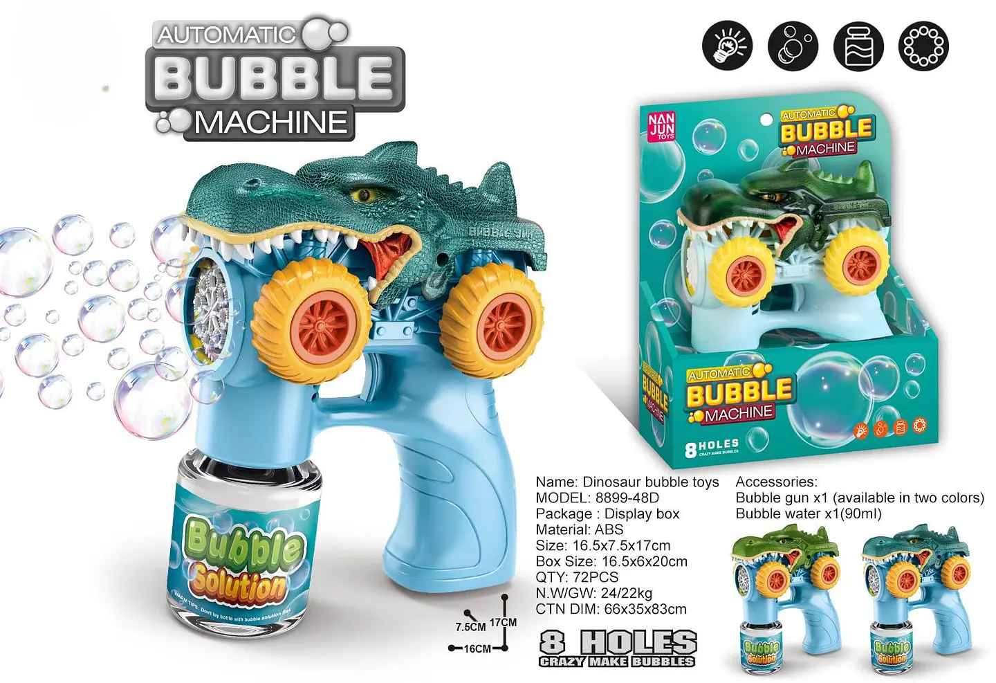 BURBUJERO DE DINOSAURIO 1