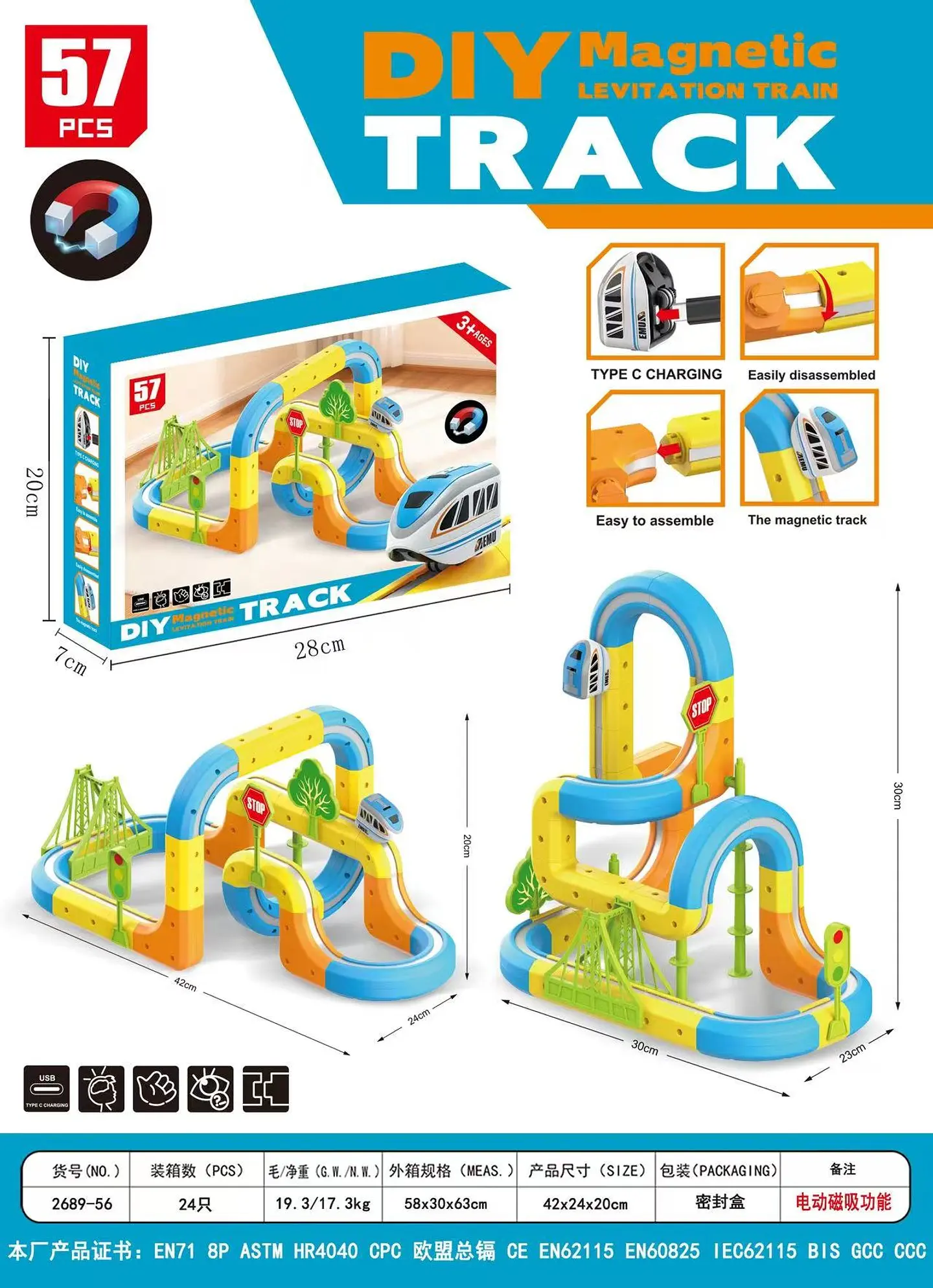 PISTA MAGNETICA PARA ARMAR 1