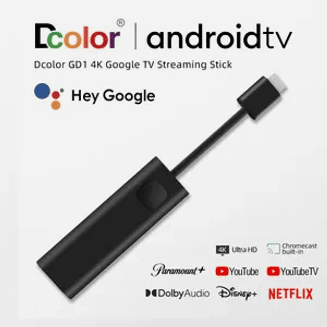 DColor GD1 tv Stick 4k Negro