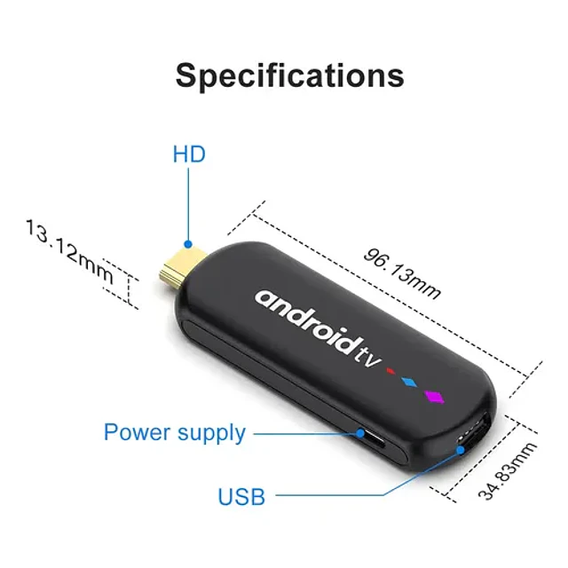 Tv Stick H96 Max- Negro