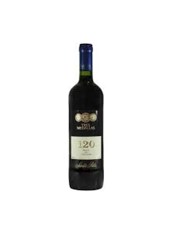 120 TRES MEDALLA 3/4 TINTO- MERLOT (X DISPLAY) (12 UNIDADES)