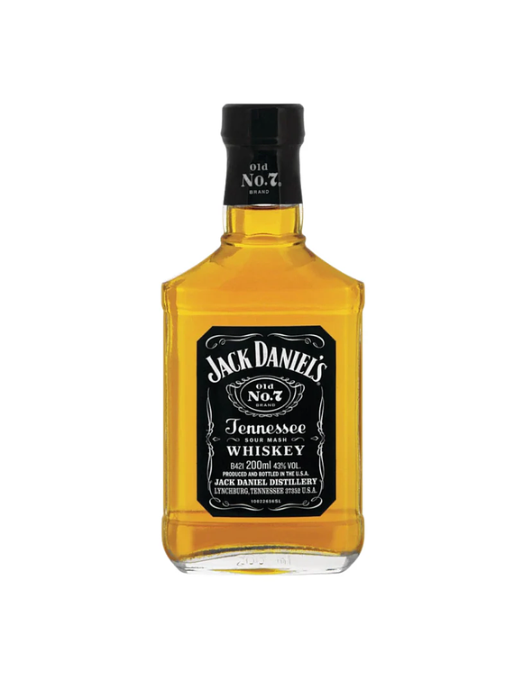 PETACA JACK DANIELS 200 ML (ARRIBA DE 3 UNIDADES) VIDRIO