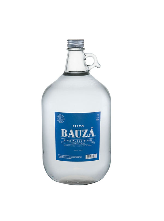PISCO BAUZA 4LT BOTELLON (3 UNIDADES O MAS)