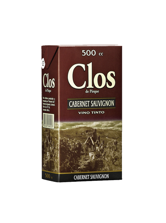 VINO CLOS 500 CC TINTO/BLANCO TETRA X DISPLAY (16 UNIDADES)