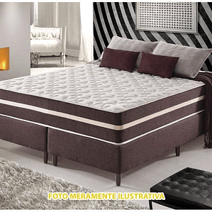 Cama Box Casal + Colchão De Molas - Anjos - Classic Superlastic 138cm