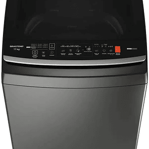 Máquina de Lavar Brastemp 17Kg Cinza Platinum com Design Infinity e Soft Close - BW17LTA 110v