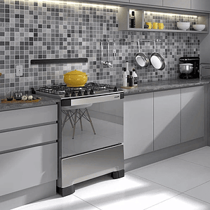 Fogão Mueller 5 bocas Decorato Inox