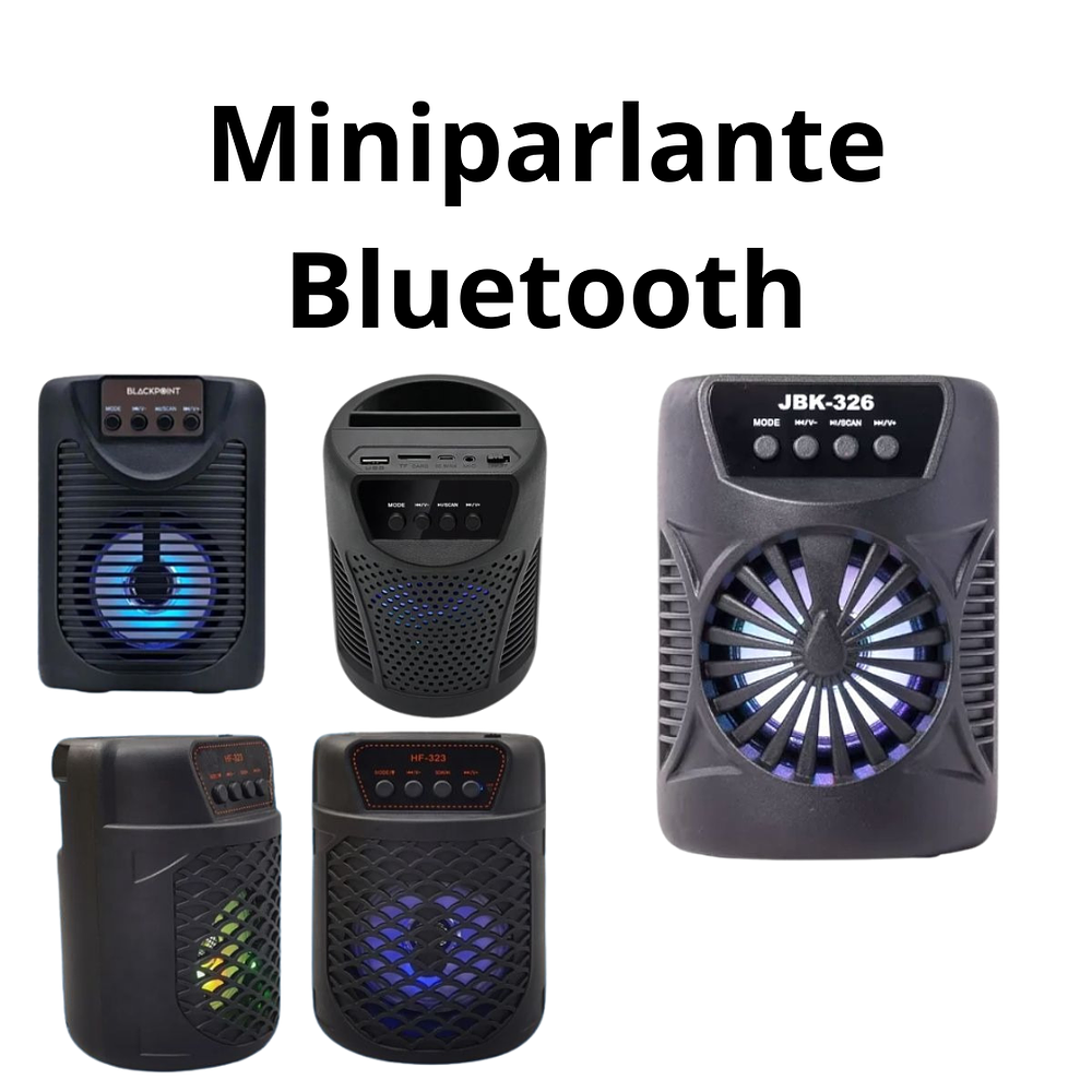 Mini Parlante Recargable Bluetooth FM 