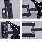 Soporte Tv Con Brazo De Acero 180º 14 A 55 Pulgadas 50 kg