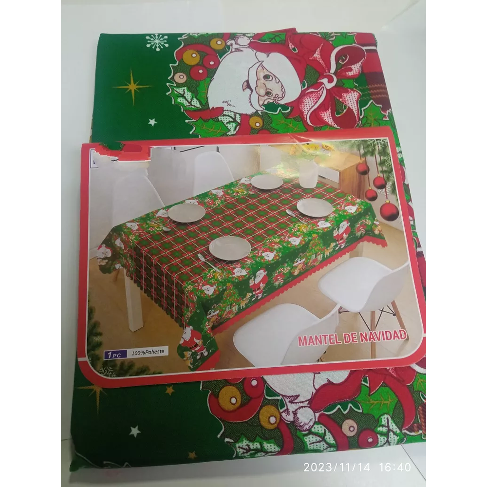 Mantel De Mesa Navideño 150 X 220 Cm (DISEÑOS REFERENCIALES)