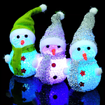 Muñeco Nieve Decoracion Luz Led Adorno Navidad 14cm