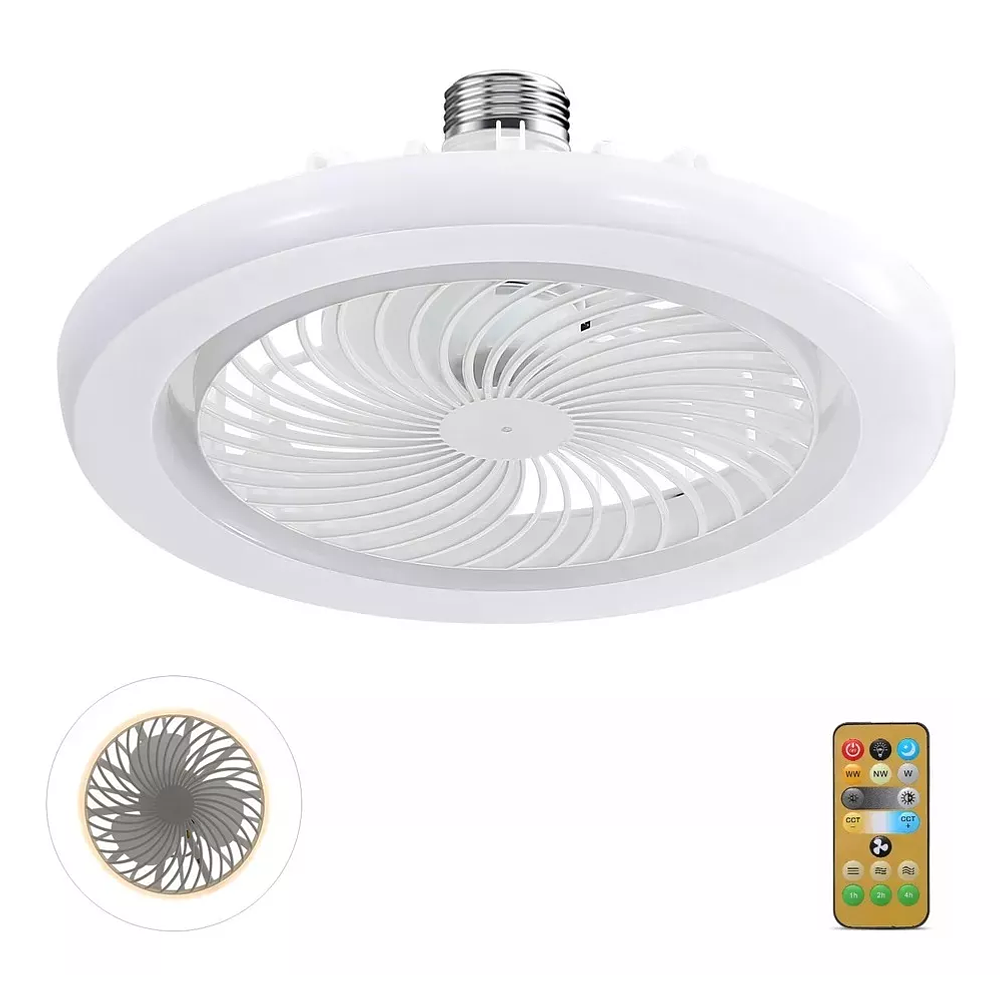 Lampara Luminaria Ventilador De Techo + Control Remoto