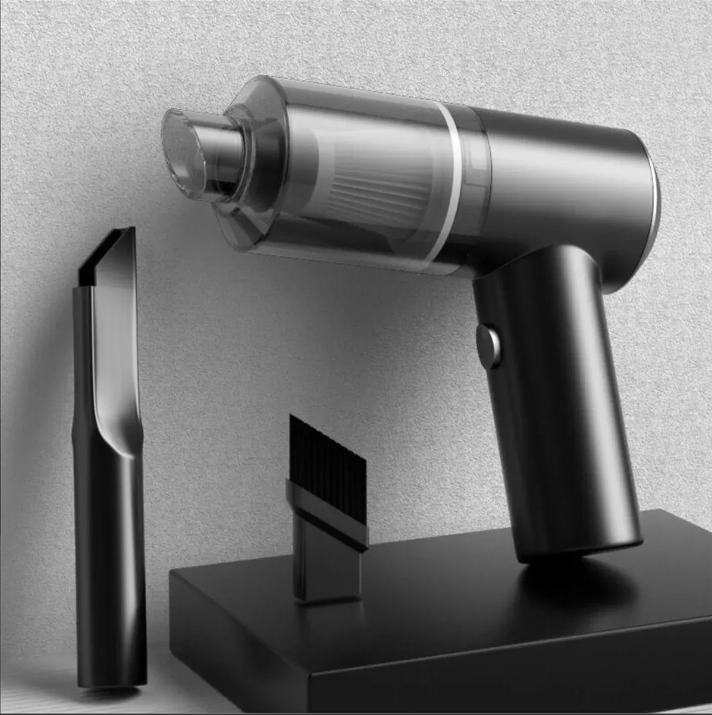 Aspiradora Mini Portátil Recargable Aspiradora De Mano Color Negro/Blanco