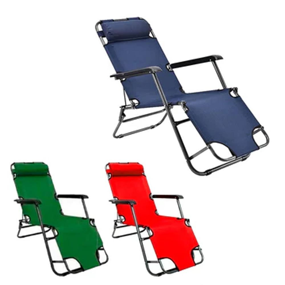 Silla Reposera Plegable Playa Camping - 2 Posiciones