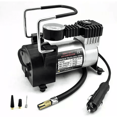 Compresor De Aire Calgary 150 Psi Para Vehículos 12v / Color Plateado Frecuencia 150psi