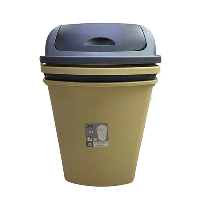 Basurero Plástico 70 Lt Tapa Vaivén