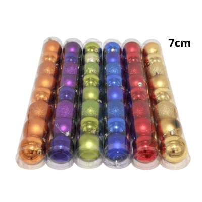 Esferas de 7cm Árbol De Navidad Decoración Navideña 8pcs