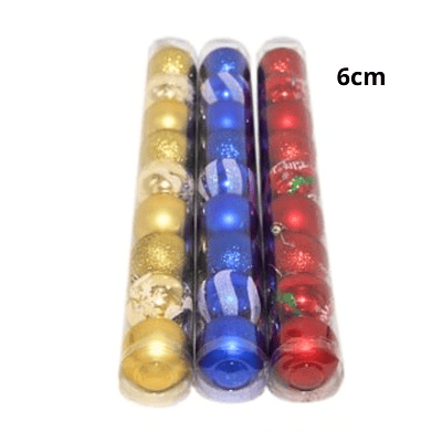 Esferas de 6cm Árbol De Navidad Decoración Navideña 9pcs