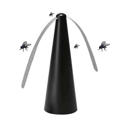 Repelente De Moscas Tipo Ventilador Portátil Usb Y Pilas