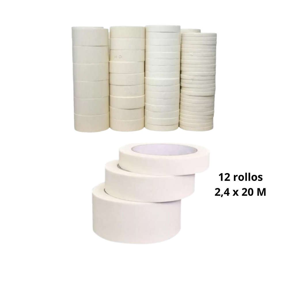 Pack 12 rollos pegote 2,4x20 M