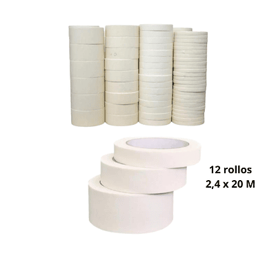 Pack 12 rollos pegote 2,4x20 M