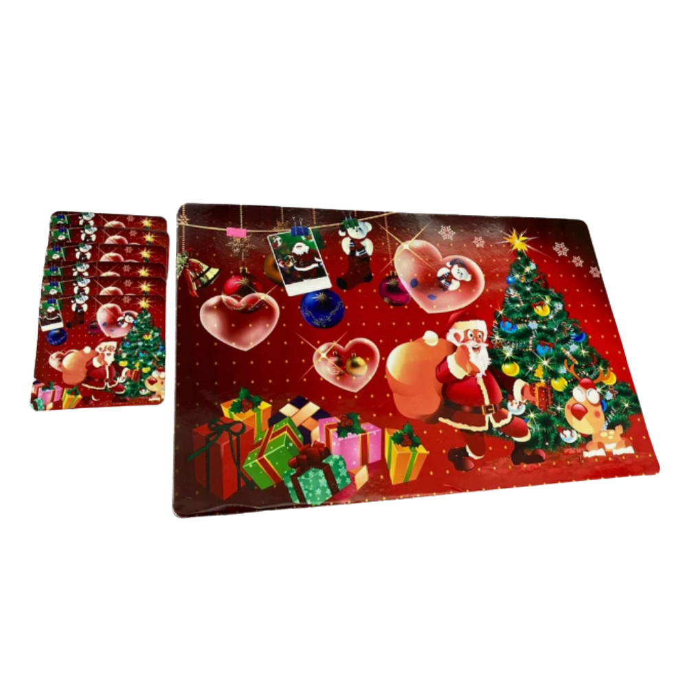 Set 6 individuales navideños 
