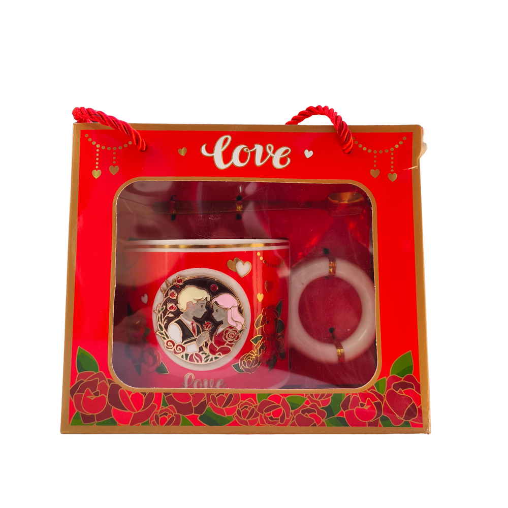Tazon Diseño enamorados Color rojo 