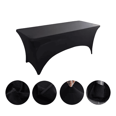 Mantel Spandex Eventos 180 Color Negro 