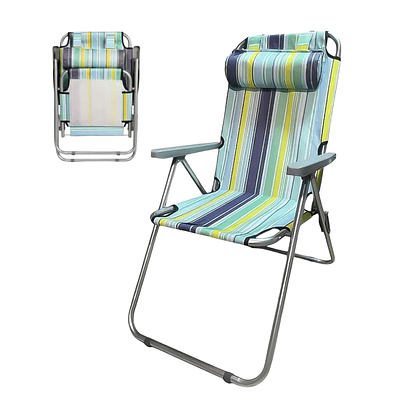 Silla Plegable Premium Acolchada Diseños Coloridos