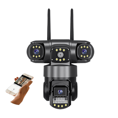 Cámara Triple de Seguridad Led V380 Pro 