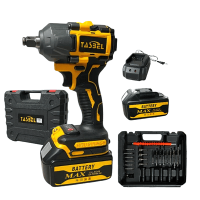 Taladro Llave de Impacto con Accesorios 98v con 2 Baterías 