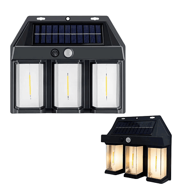 Lámpara Foco Apliqué 3 Ampolleta Luz Cálida Solar