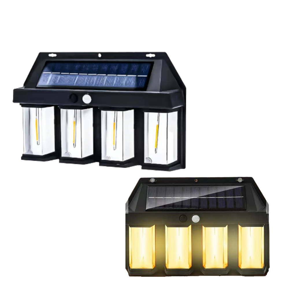 Lámpara Foco Apliqué 4 Ampolletas Luz Cálida Solar