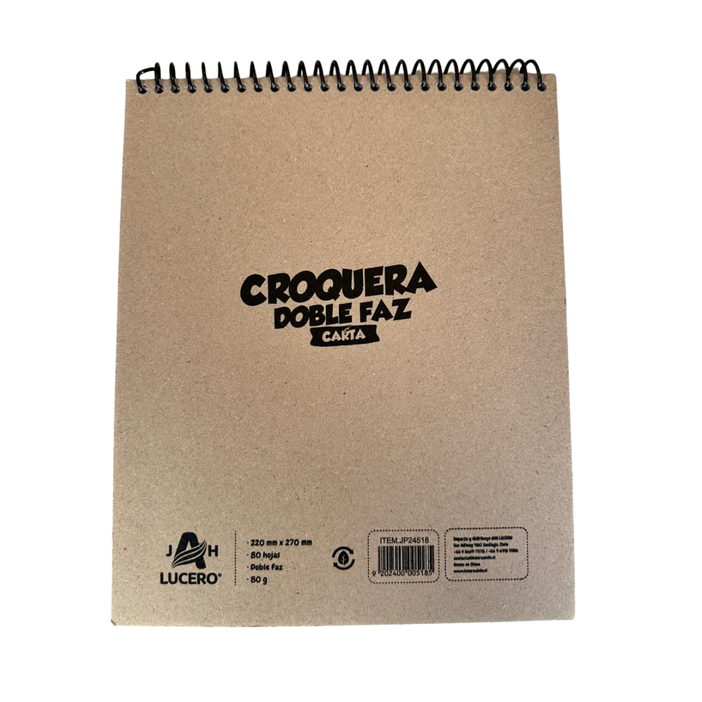 Croquera Doble Faz Tamaño Carta