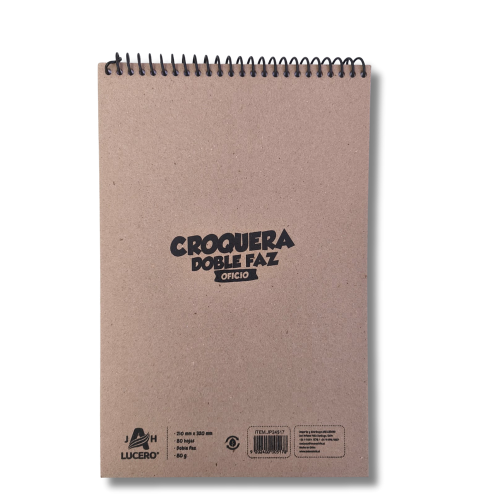 Croquera Doble Faz Tamaño Oficio