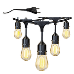 Guirnalda Electrica Luces Terraza Patio 10 Ampolletas 10 Mtrs Exterior