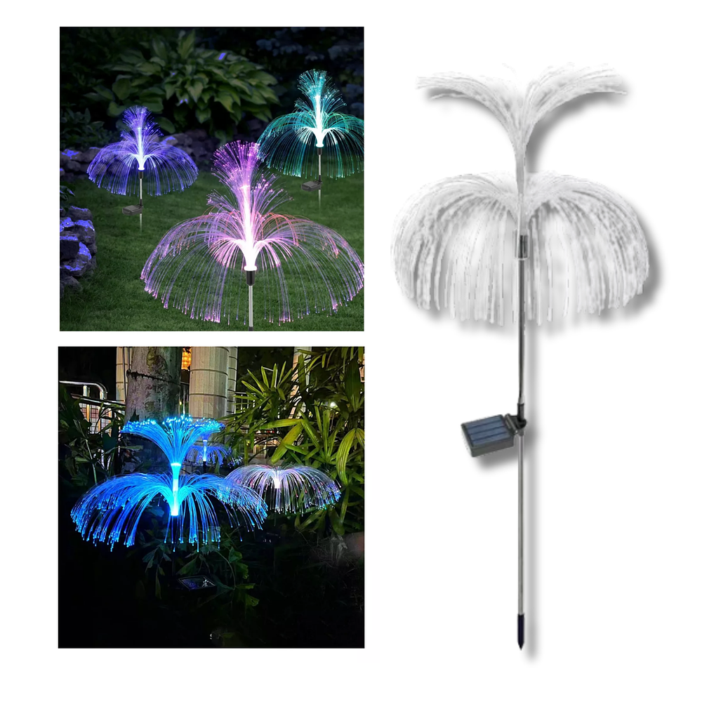  Estaca Solar de Medusa Multicolor 