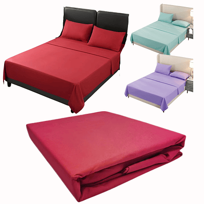 Juego De Sábana 2 Plazas Varios Colores